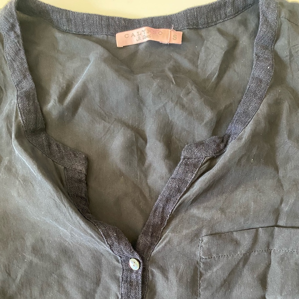 Calypso navy summer shirt